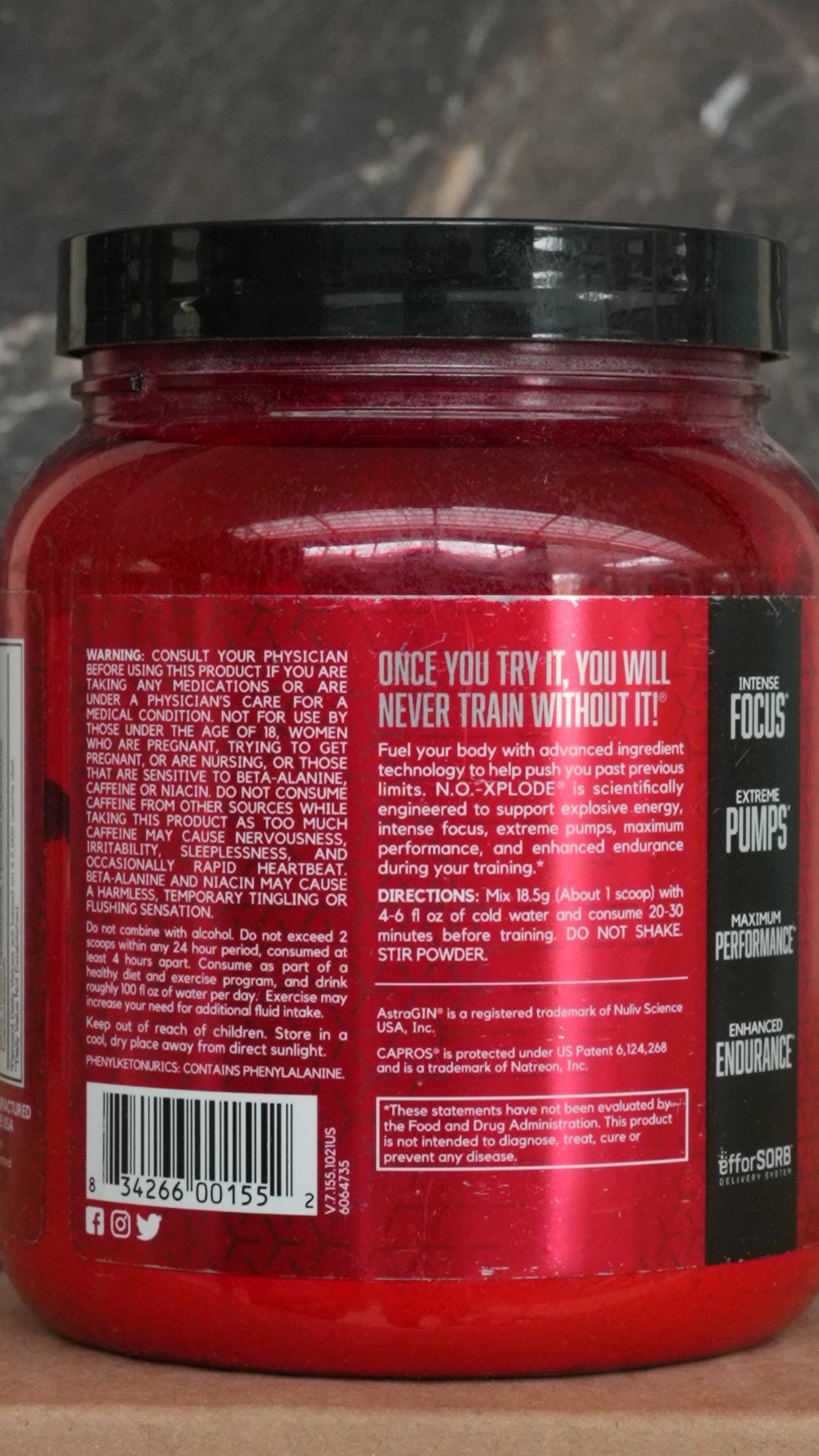 BSN NO Explode Preworkout