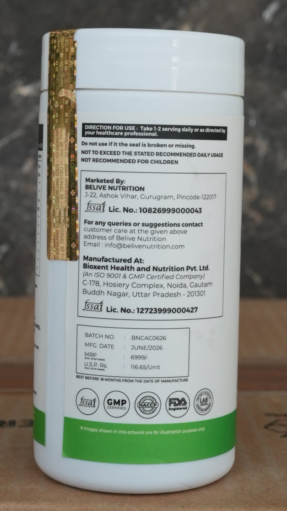 Belive Cordyceps Alpha 1000MG