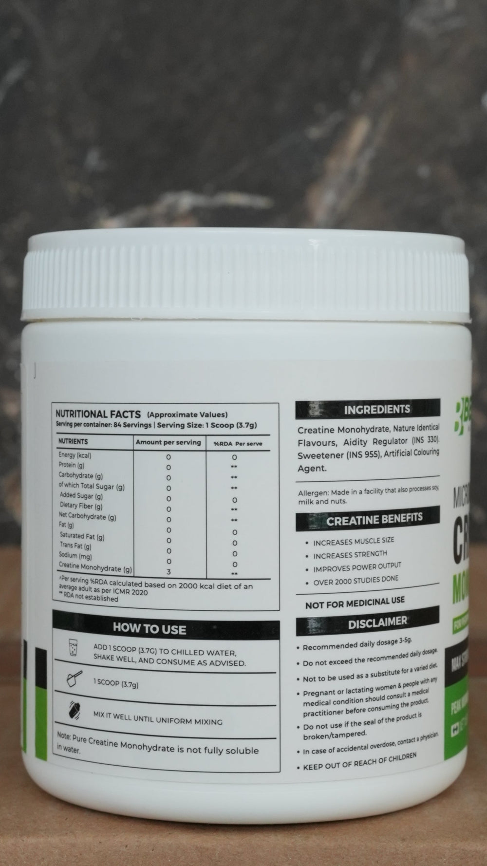 Belive Pure Micronized Creatine Monohydrate