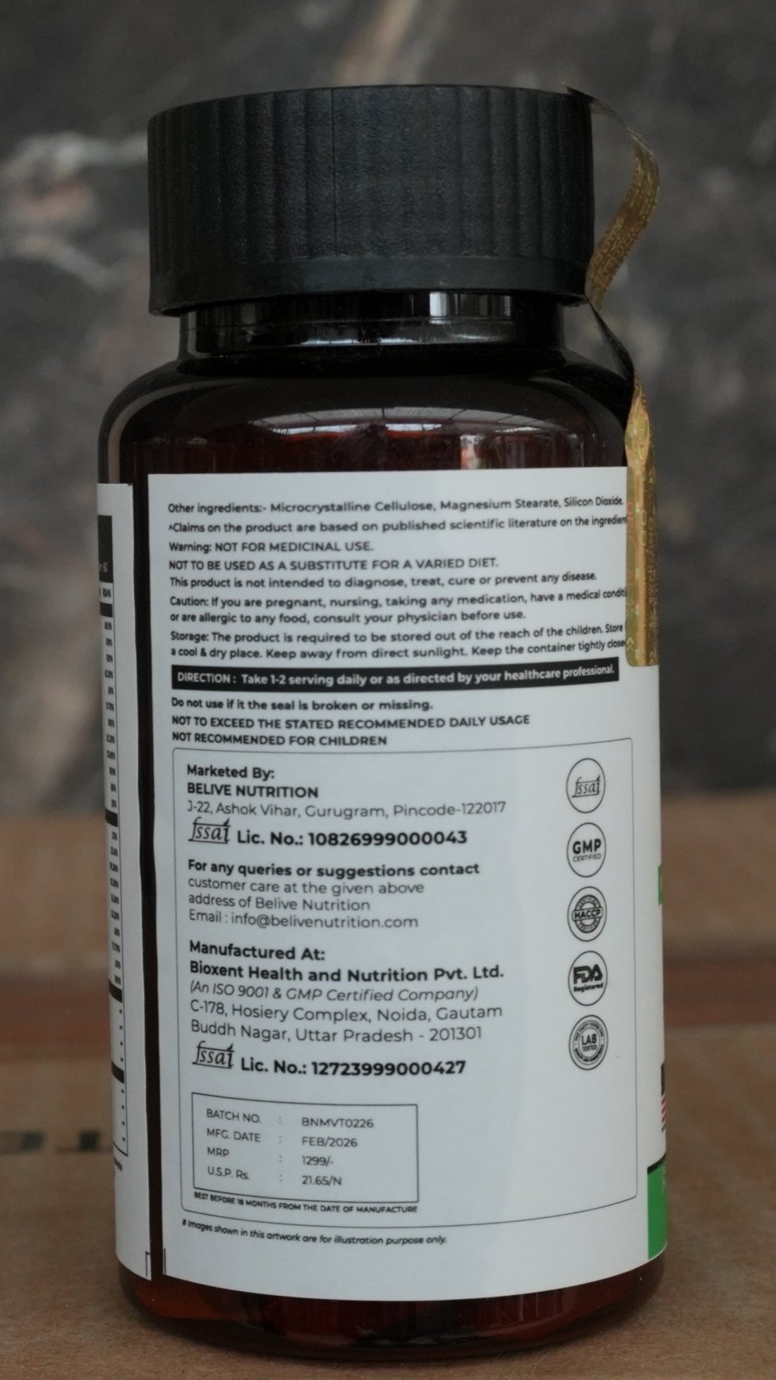 Belive Multivitamin 100% RDA Complete