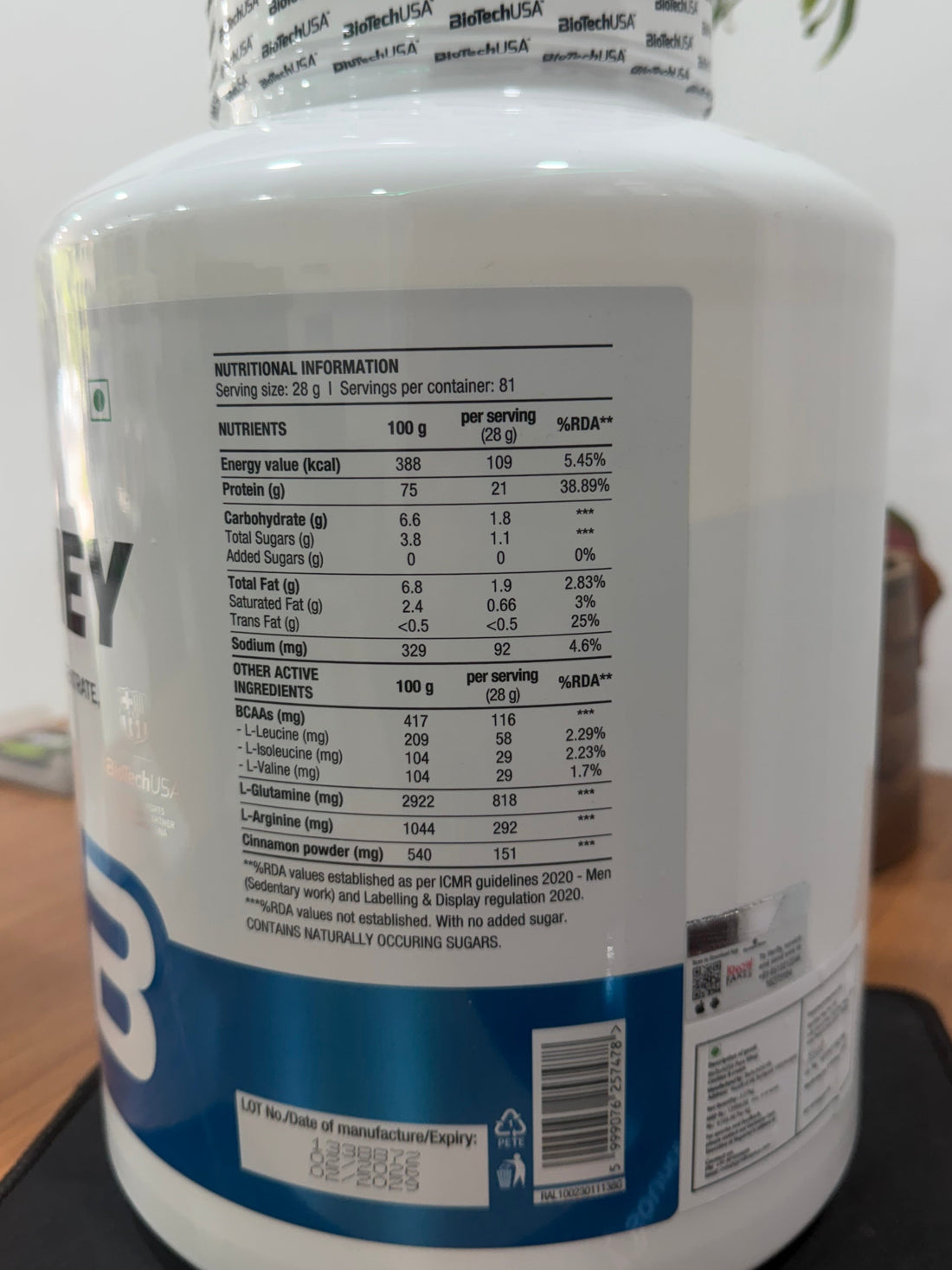 BiotechUSA Pure Whey (81 Servings)