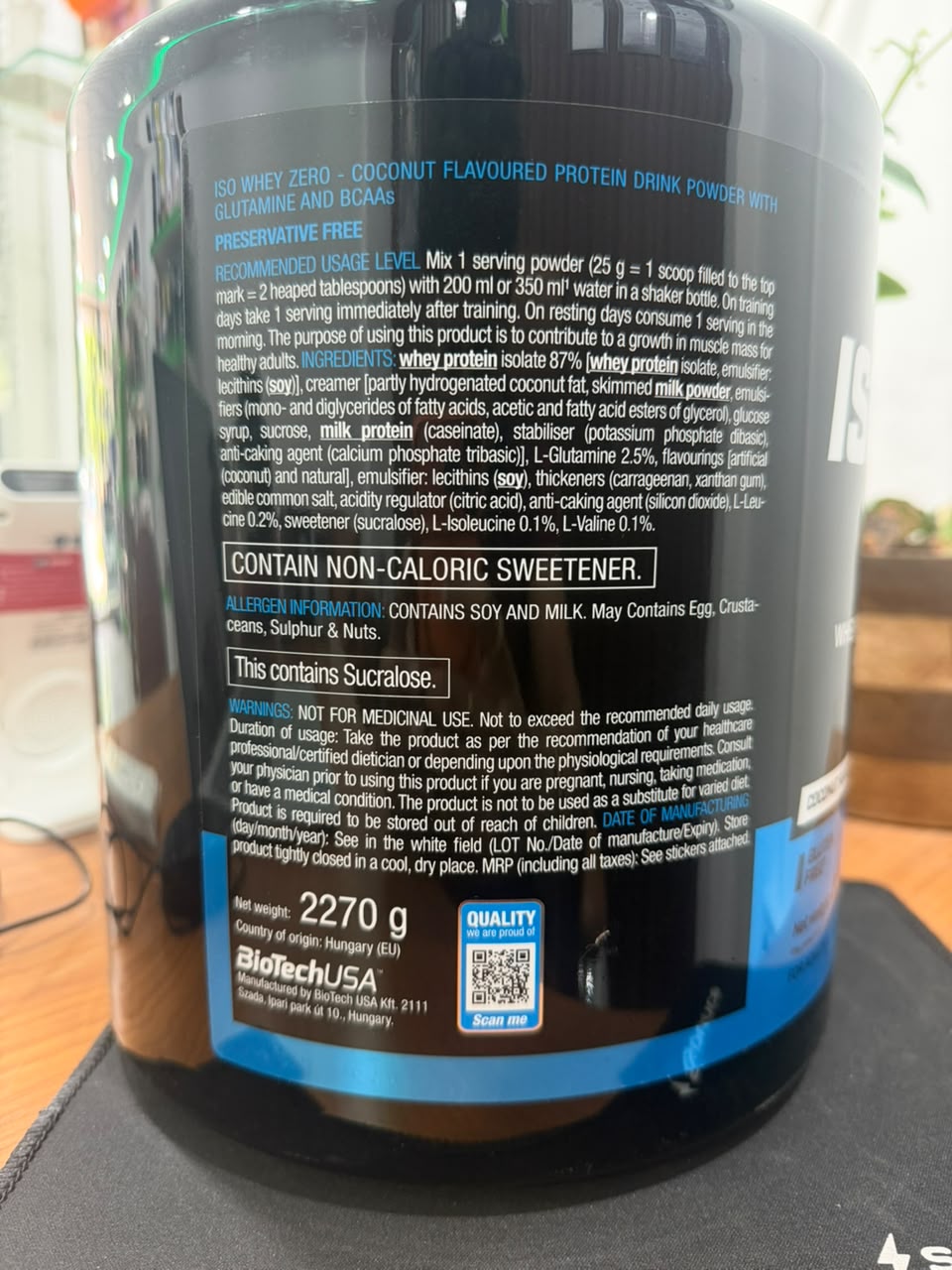 BiotechUSA Iso Whey Zero (90 Servings)