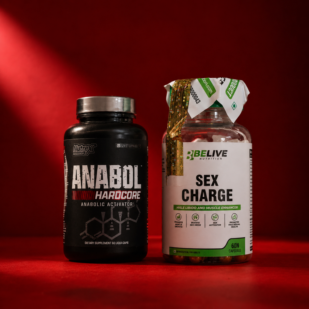 Lean Muscle Gain Stack | Anabol Hardcore + Sex Charge Performance Combo