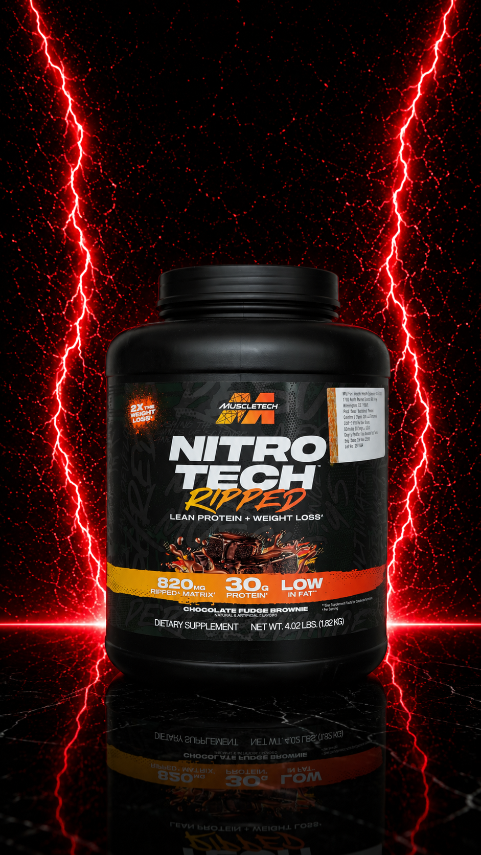 Muscletech Nitrotech Ripped Fat Loss Whey Protein (100% Imported)