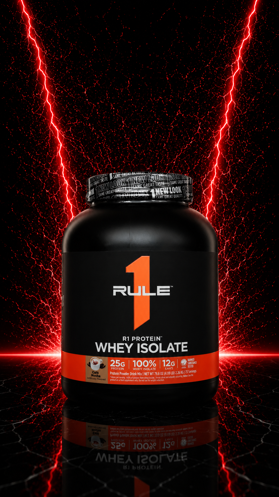 Rule 1 Whey 100% Isolate Protein (New look, New lot, Imported)
