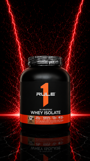 Rule 1 Whey 100% Isolate Protein (New look, New lot, Imported)