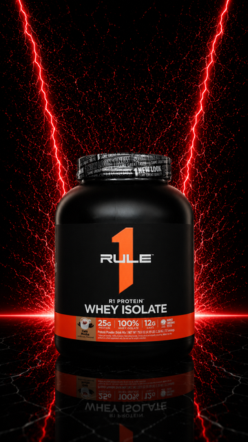 Rule 1 Whey 100% Isolate Protein (New look, New lot, Imported)