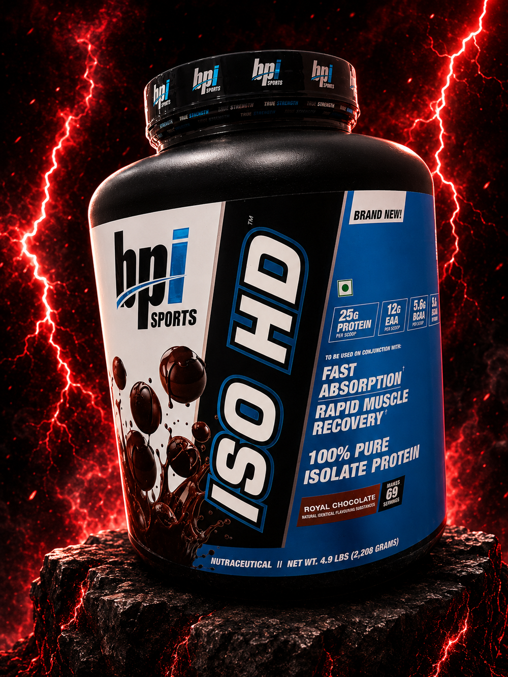 BPI ISO HD Isolate Whey Protein (New Lot 69 Servings)