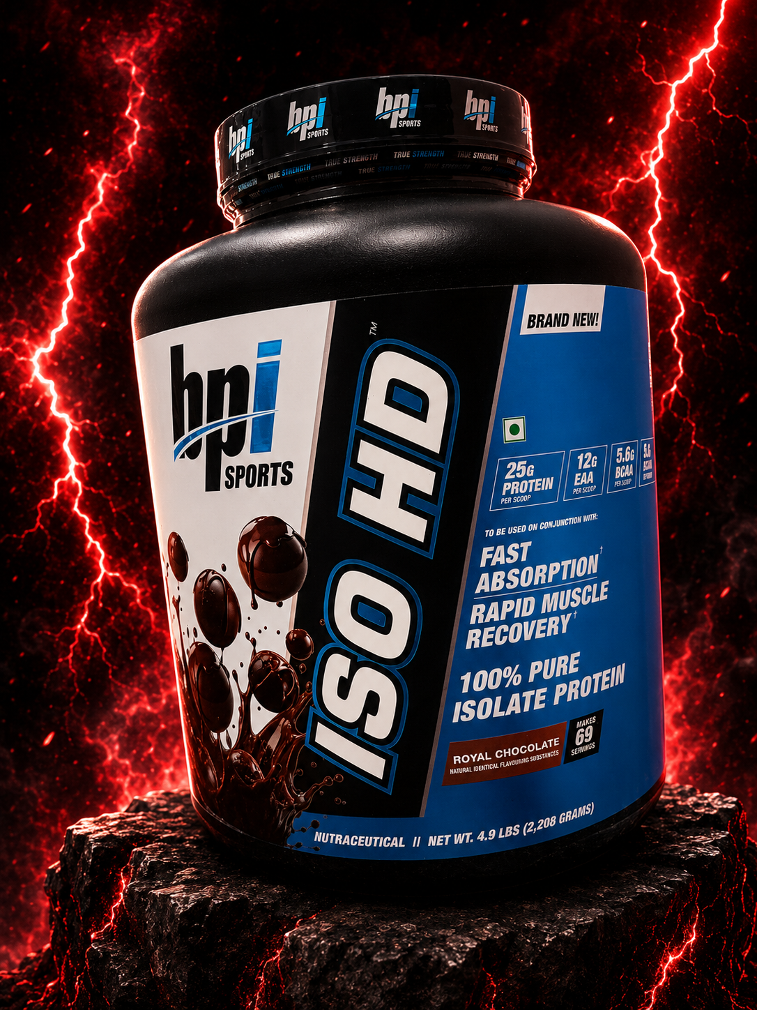 BPI ISO HD Isolate Whey Protein (New Lot 69 Servings)
