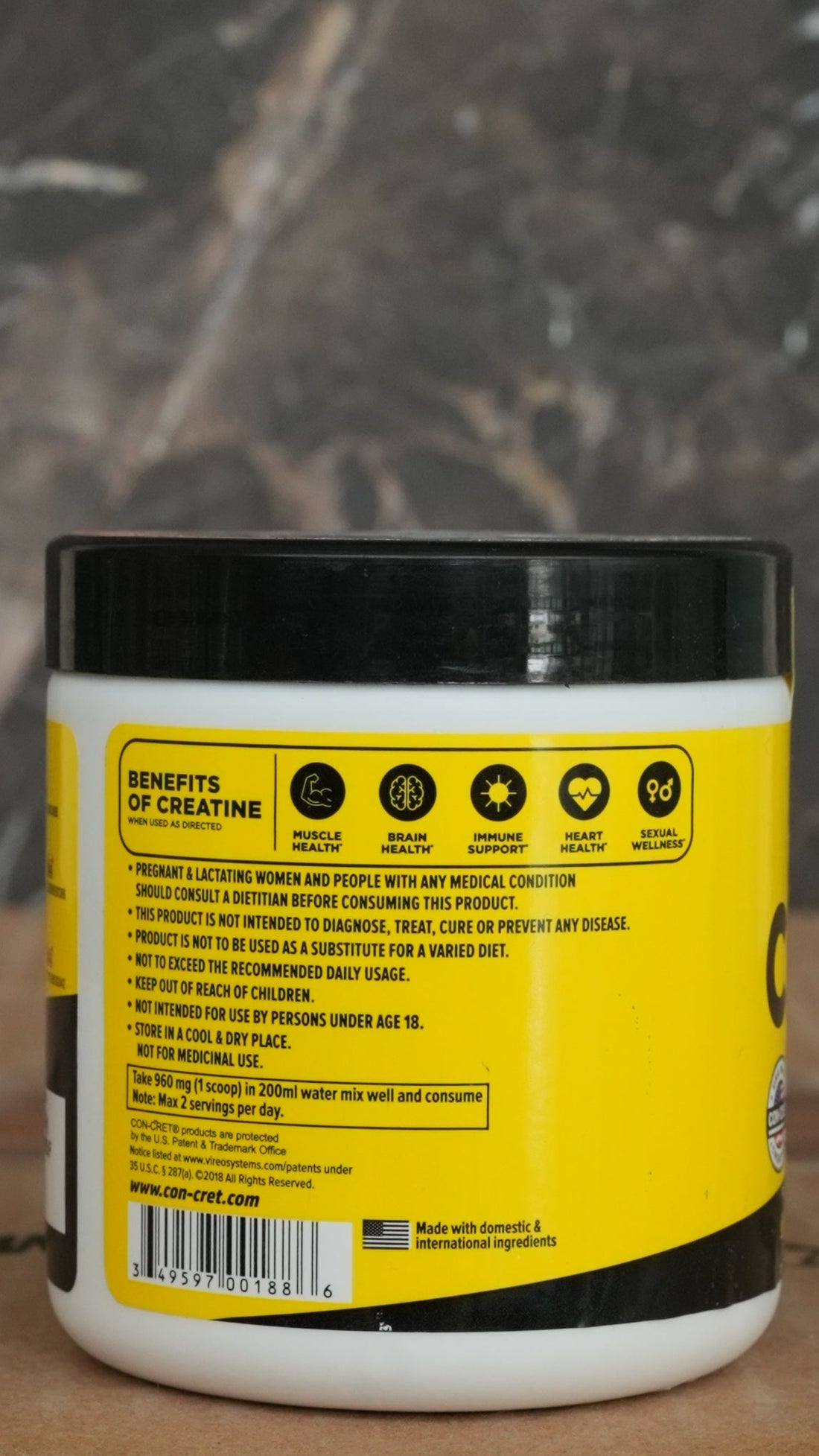 Concret Pure Creatine HCL (Imported)