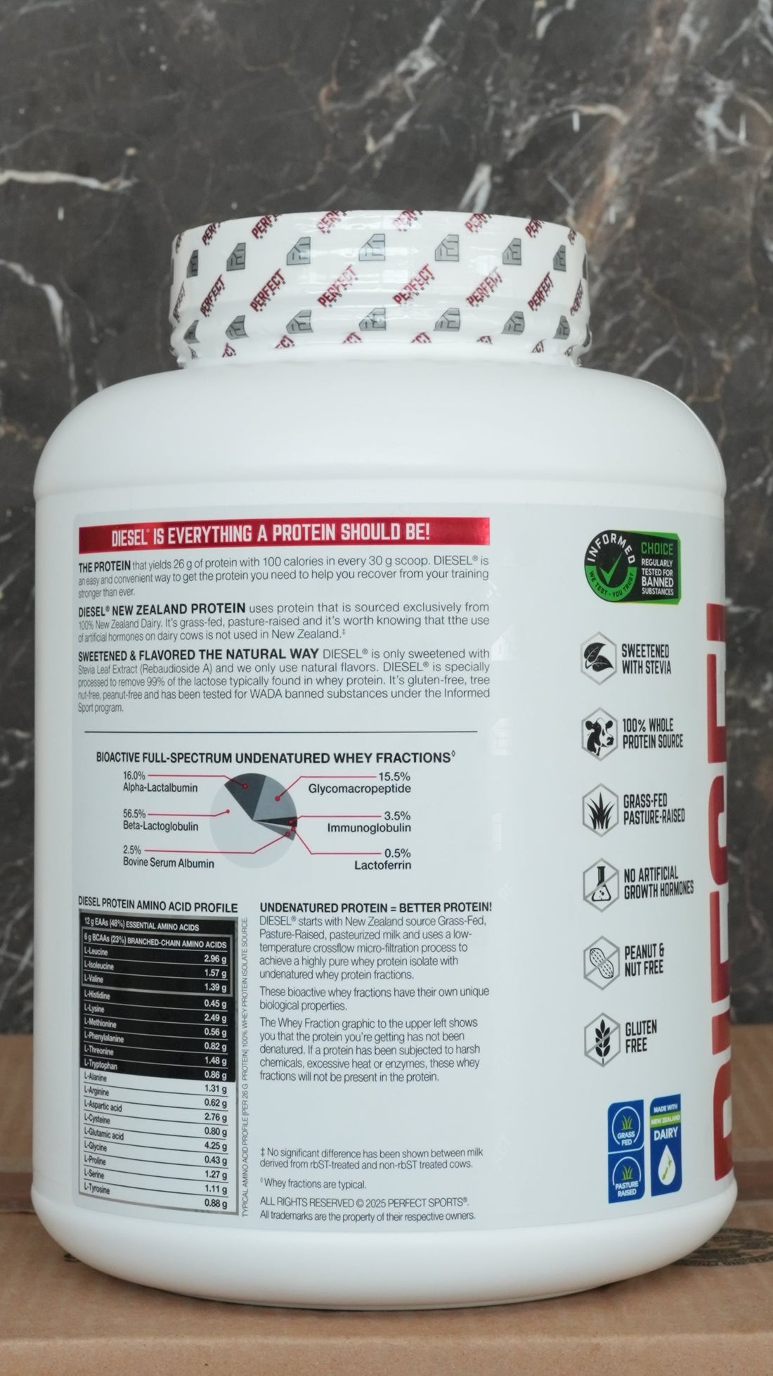 Diesel 100% New Zealand Isolate Whey Protein (Grass-Fed)