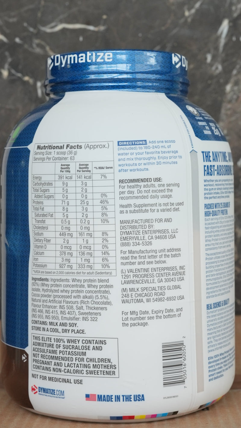 Dymatize Elite 100% Whey (Made in USA)
