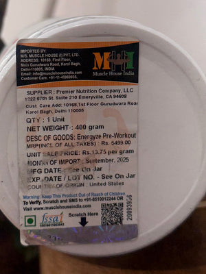 Dymatize Energyze Preworkout (Imported)