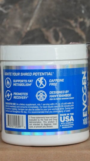 Evogen Carnigen Premium Carnitine Powder for Fat Loss