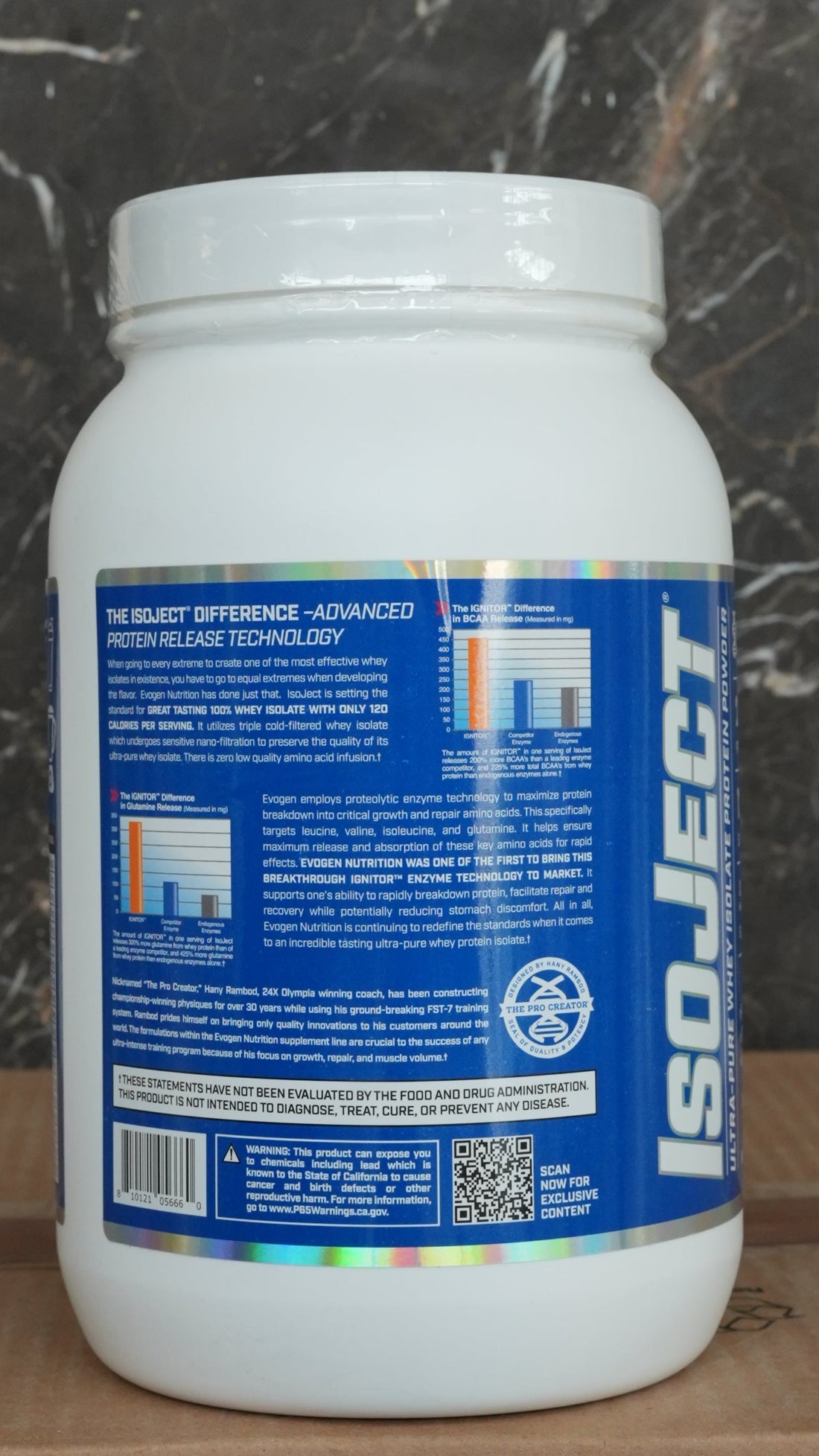Evogen Isoject Whey Isolate Protein