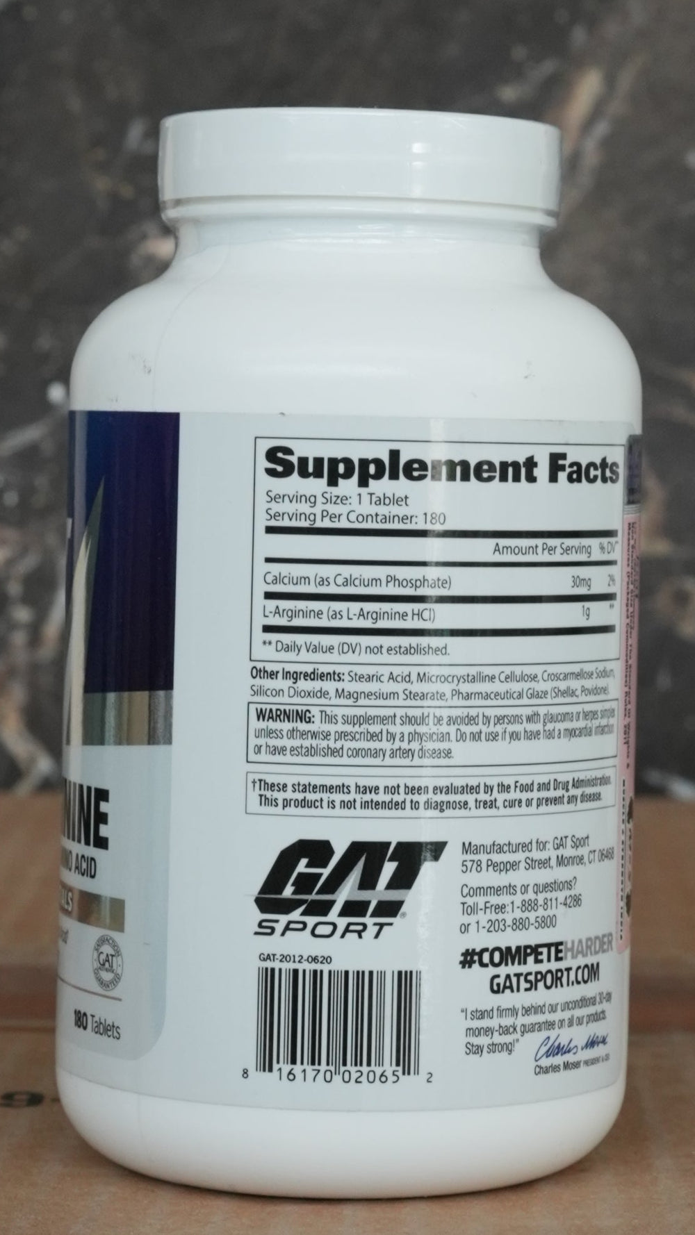 GAT L-Arginine 180 Tablets