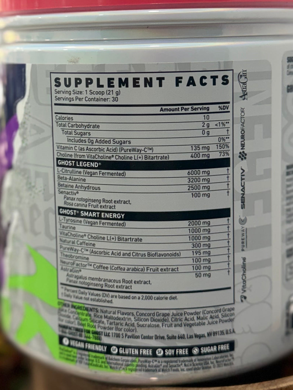 Ghost Legend Preworkout (Imported)