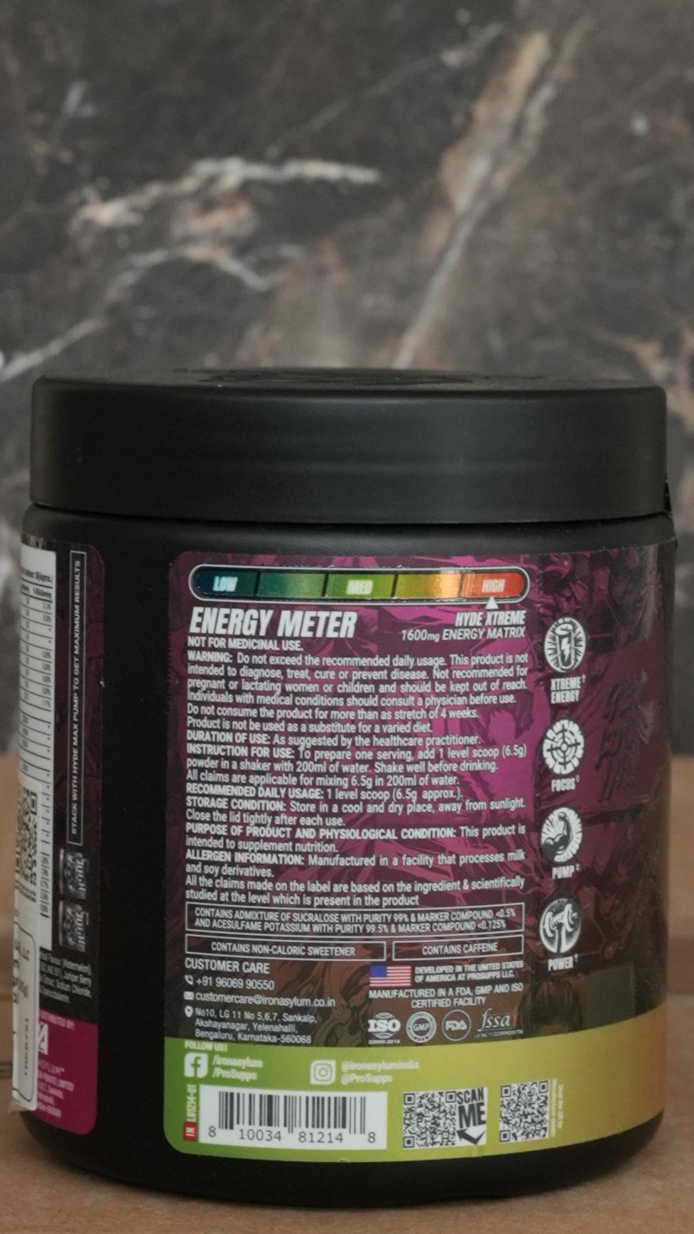 Hyde XTREME Hard Hitting Preworkout