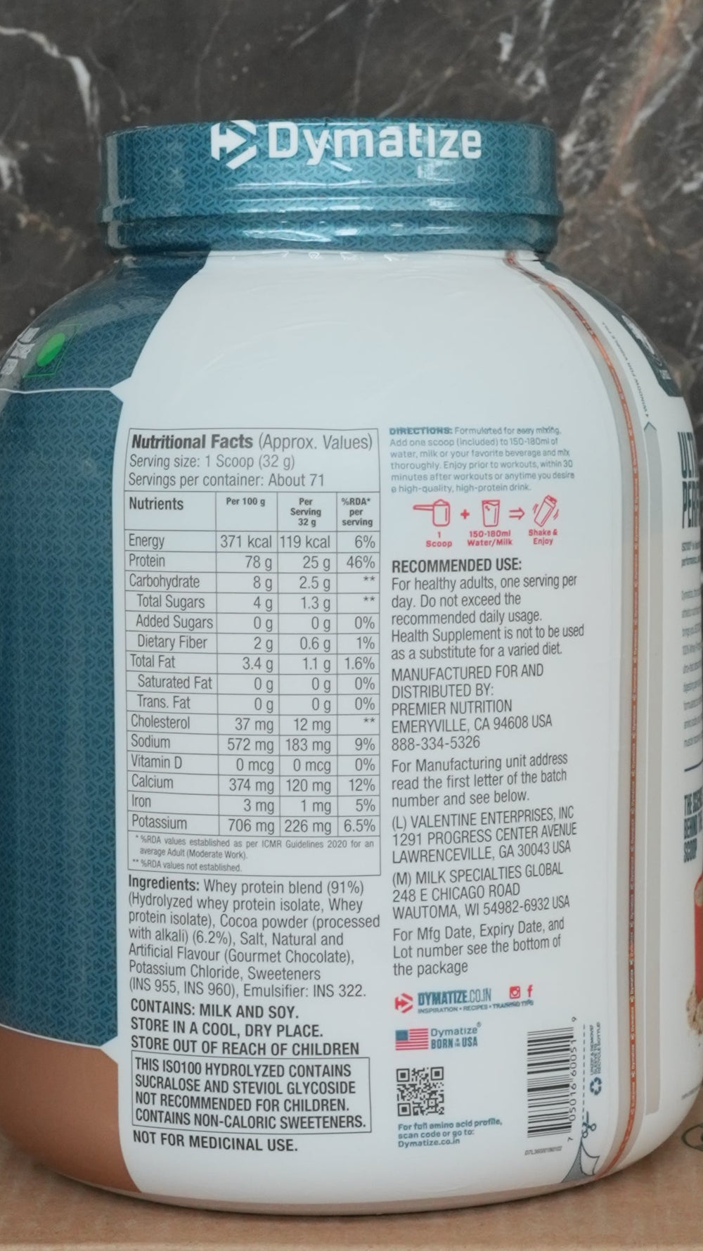 Dymatize ISO 100 Hydrolyzed Whey Protein (Made in USA)