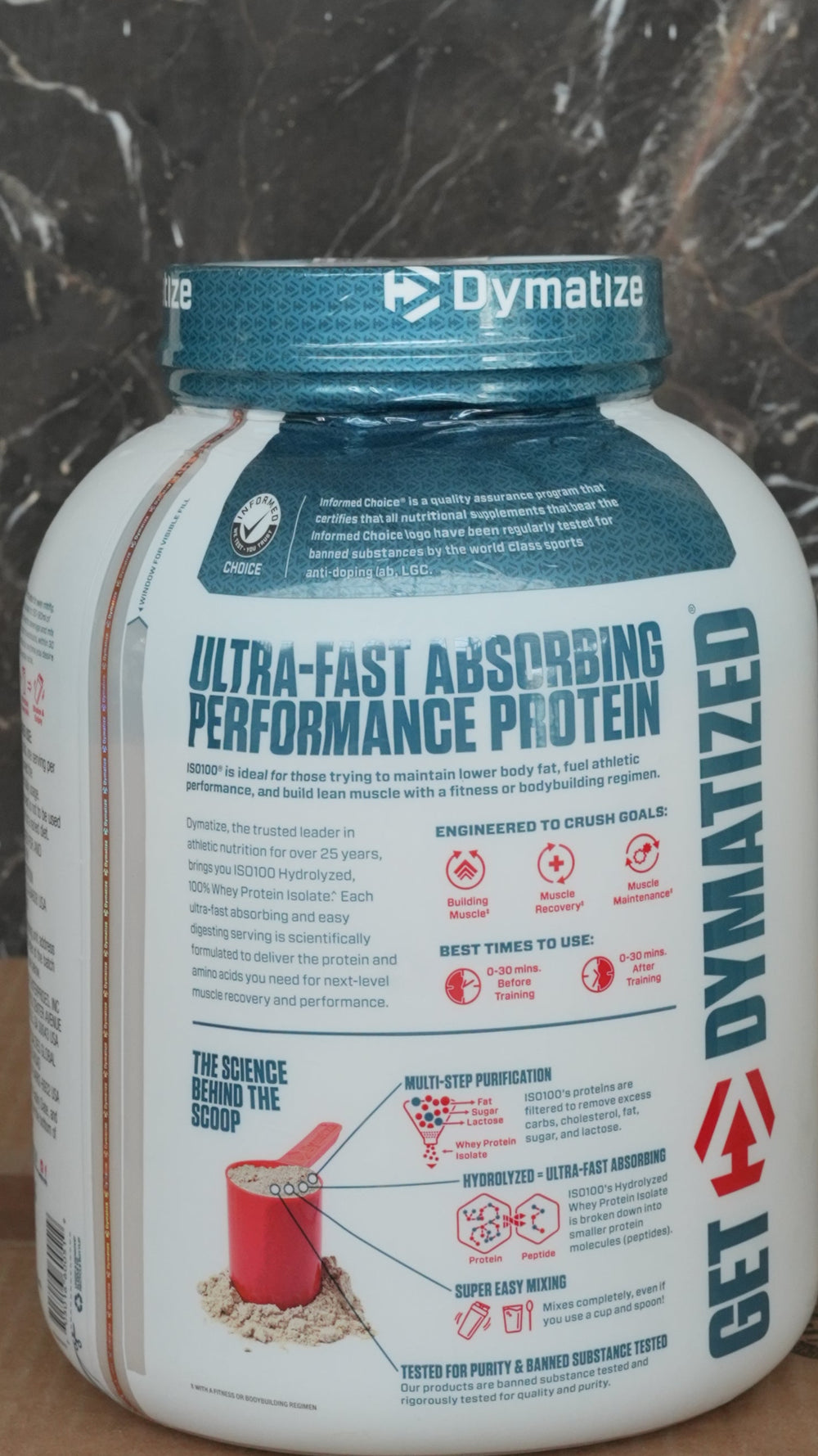 Dymatize ISO 100 Hydrolyzed Whey Protein (Made in USA)