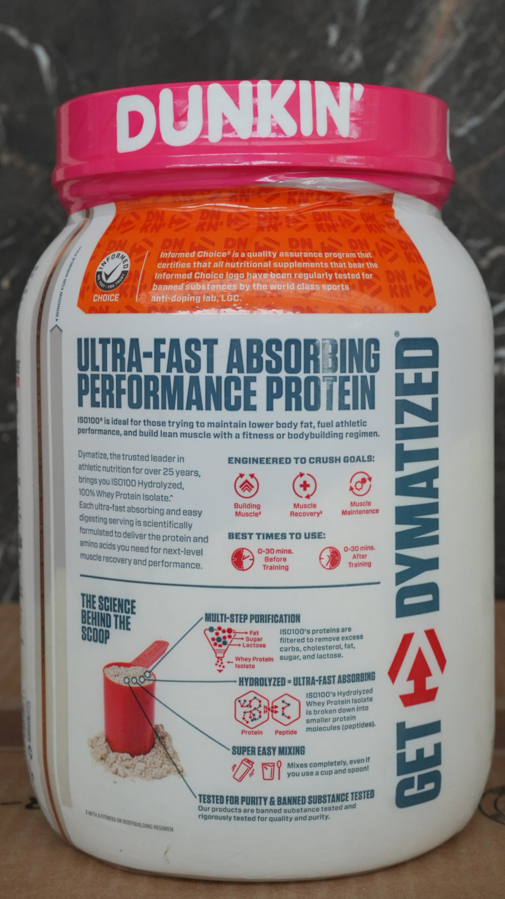 Dymatize ISO 100 Dunkin Limited Edition