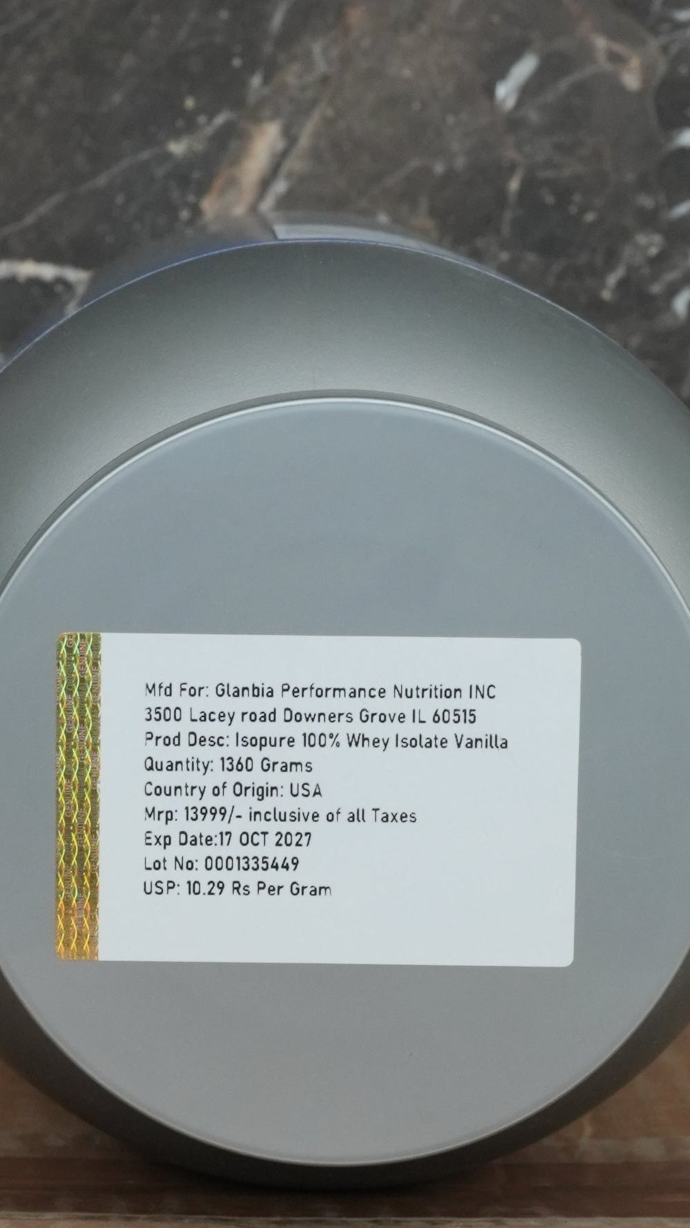 Isopure Isolate Whey Protein (Imported)