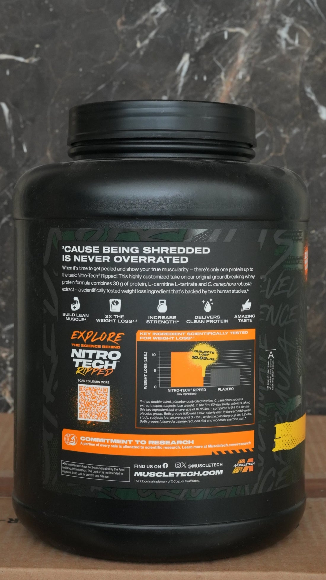 Muscletech Nitrotech Ripped Fat Loss Whey Protein (100% Imported)