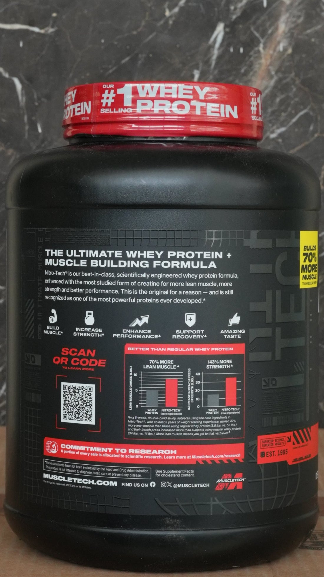 Muscletech Nitrotech Whey Protein (100% Imported)
