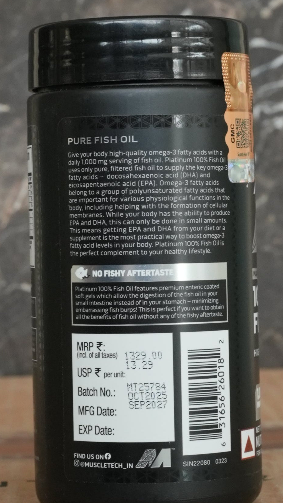 Muscletech 100% Fish Oil