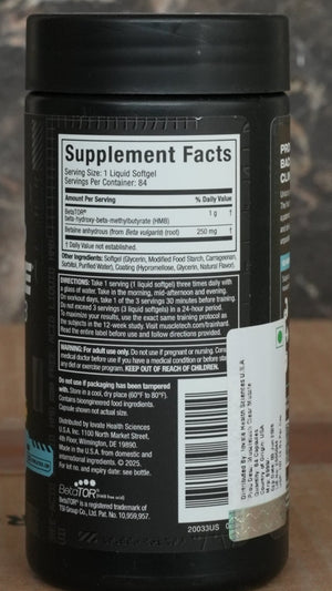 Muscletech Clear Muscle HMB (84 Servings - Imported)