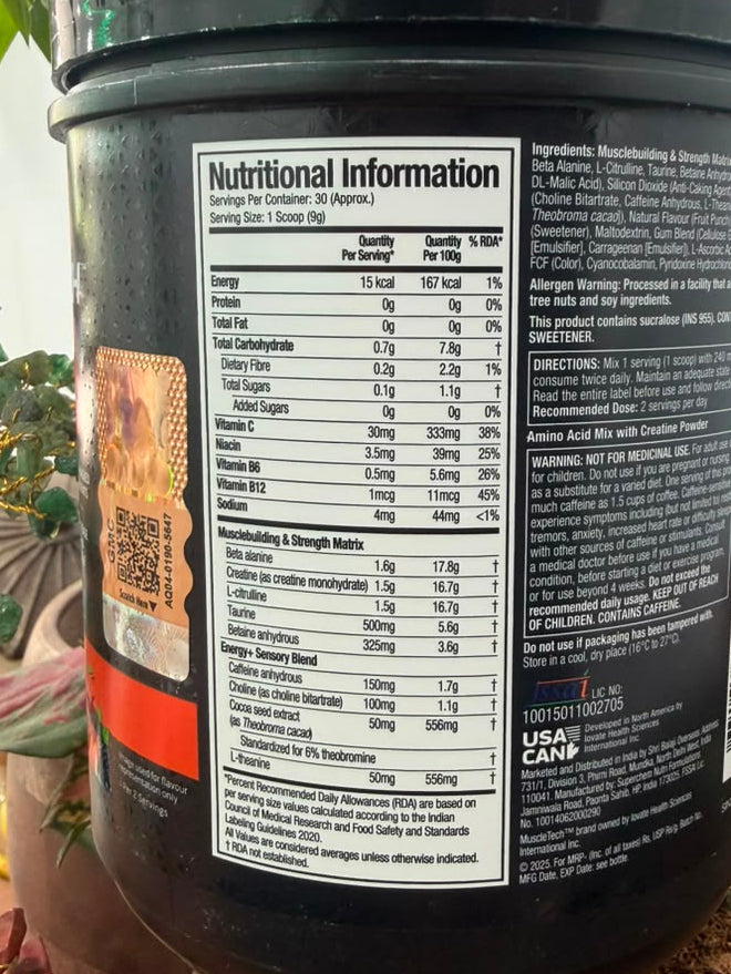 Muscletech Vapor X5 Preworkout