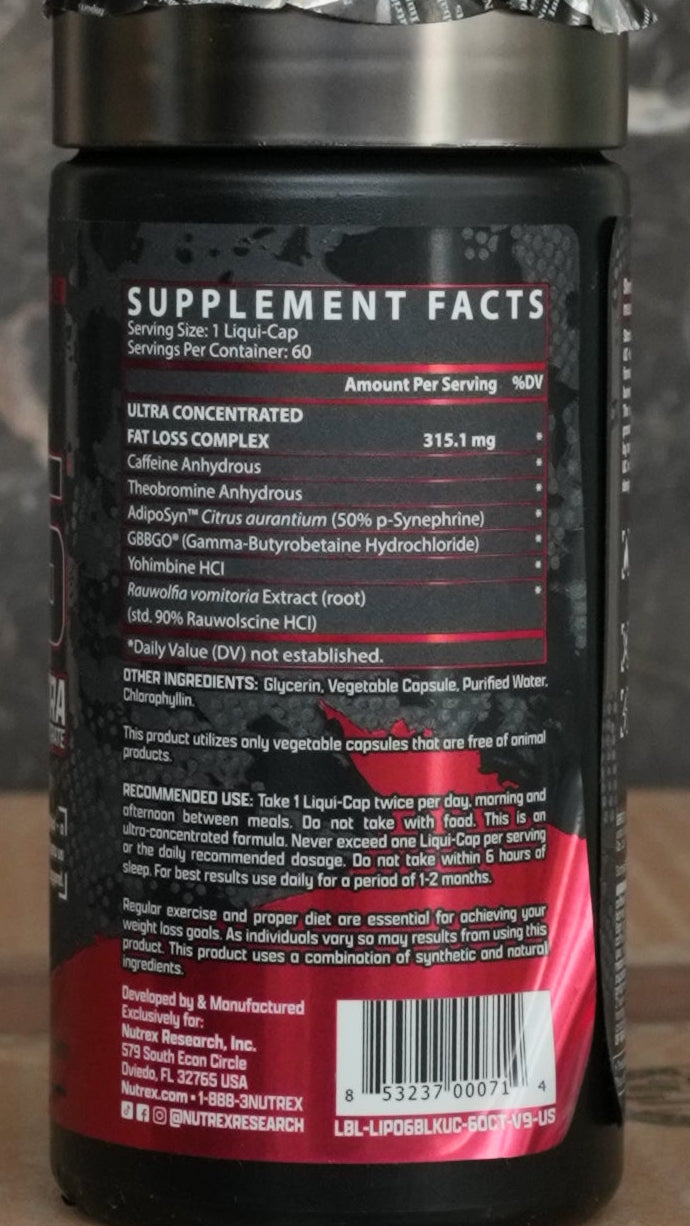 Lipo 6 Black Ultra Fat Burner