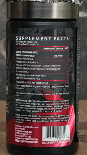 Lipo 6 Black Ultra Fat Burner