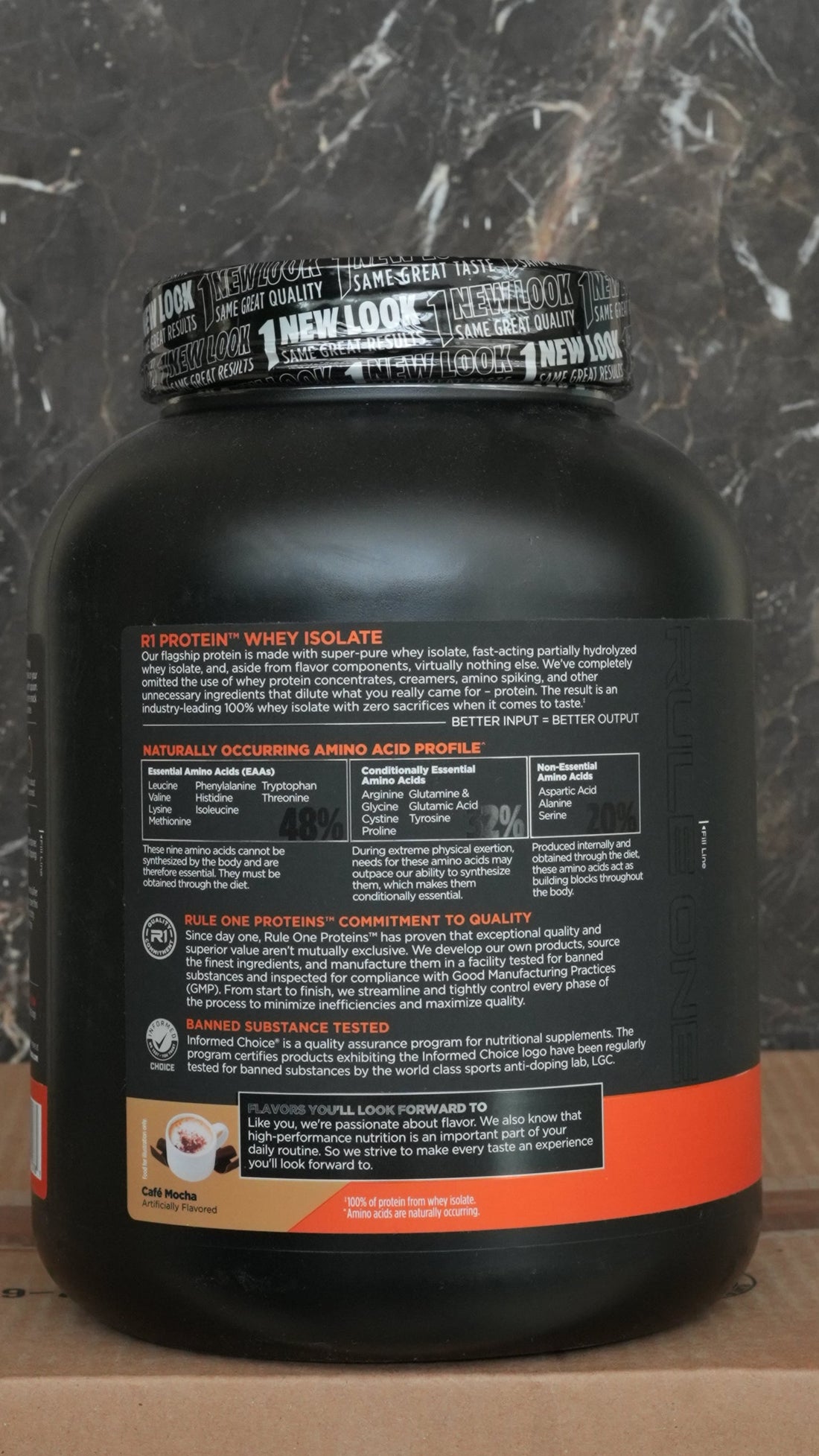 Rule 1 Whey 100% Isolate Protein (New look, New lot, Imported)