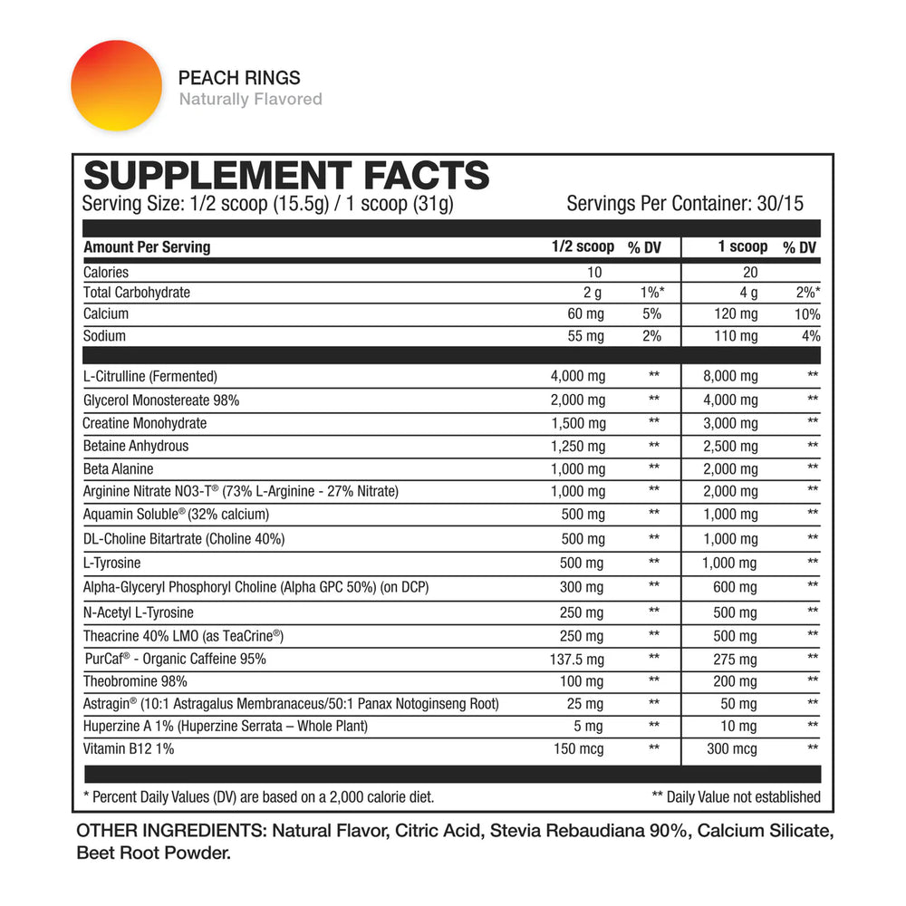 HD MUSCLE PreHD Ultra Pre Workout 30 Servings