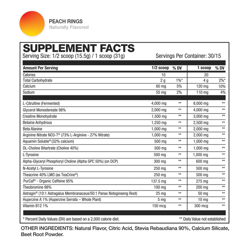HD MUSCLE PreHD Ultra Pre Workout 30 Servings