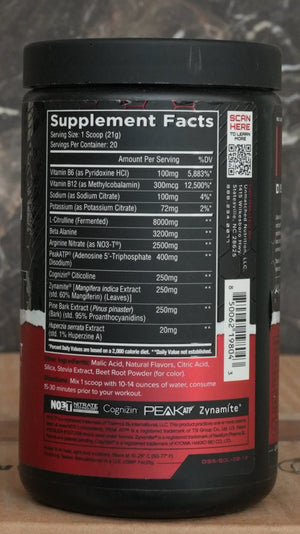 Unmatched Dissident Stim Free Preworkout