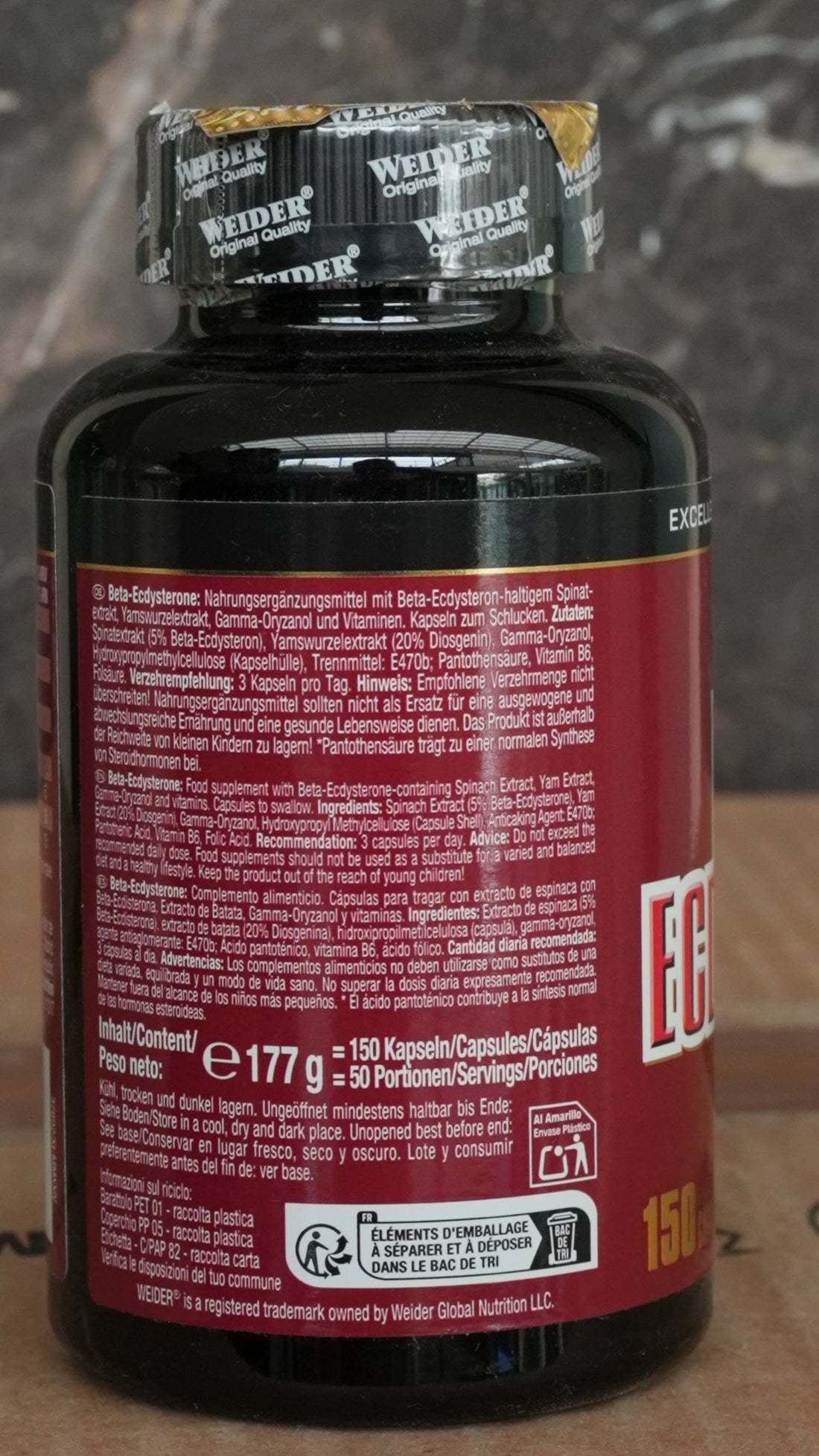Weider Beta Ecdysterone Natural Steroid