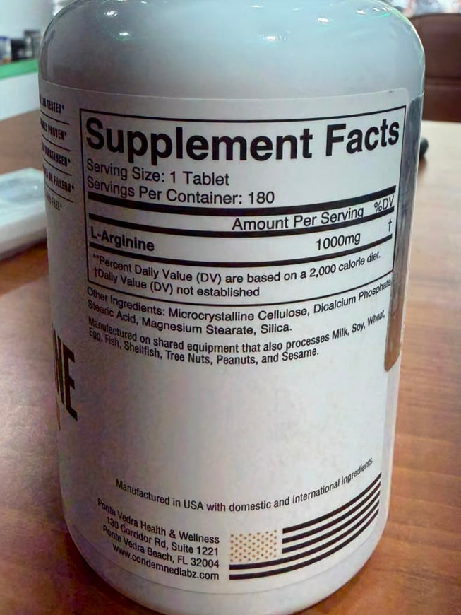 Condemned L-Arginine 180 Tablets