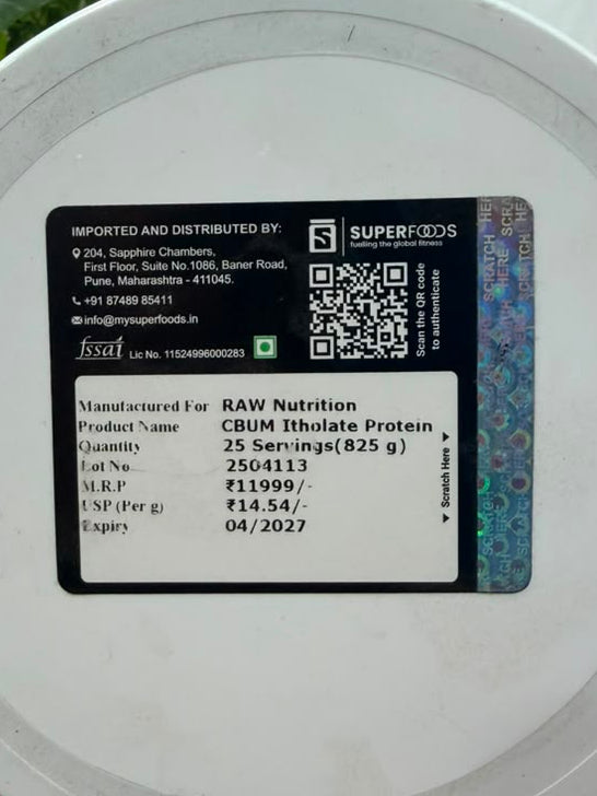 RAW CBUM Itholate Protein (Purest Isolate Protein by CBUM)