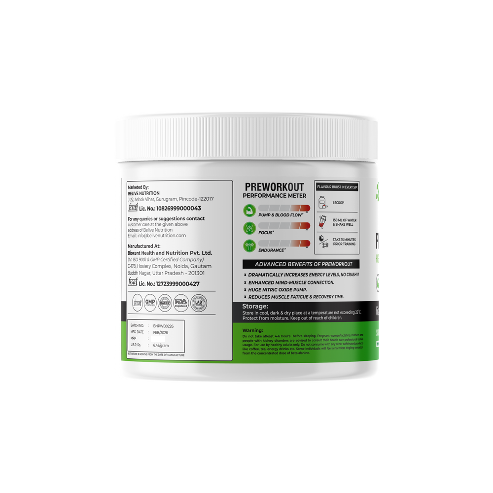 BELIVE PREWORKOUT