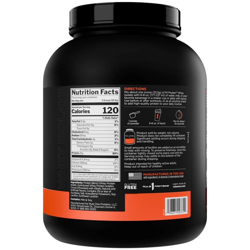 R1 Protein Whey Isolate 100% Whey Isolate*